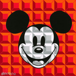 Mickey Mouse Artwork Mickey Mouse Artwork 8-Bit Block Mickey Red